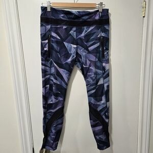 Lululemon Inspire Tight II (Mesh) in Pretty Prism Multi Blue